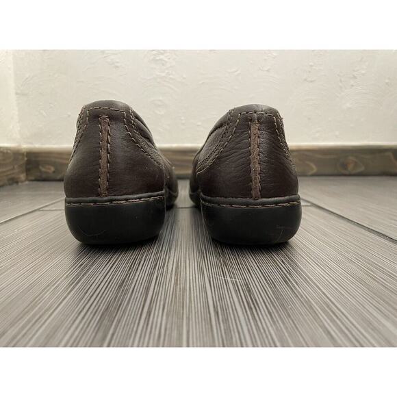 Clarks Ashland Bendable Loafers Womens Size 7M Brown Textured Leather Moccasins - Picture 11 of 13